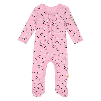 Baby Girls Pink Stars Babygrow