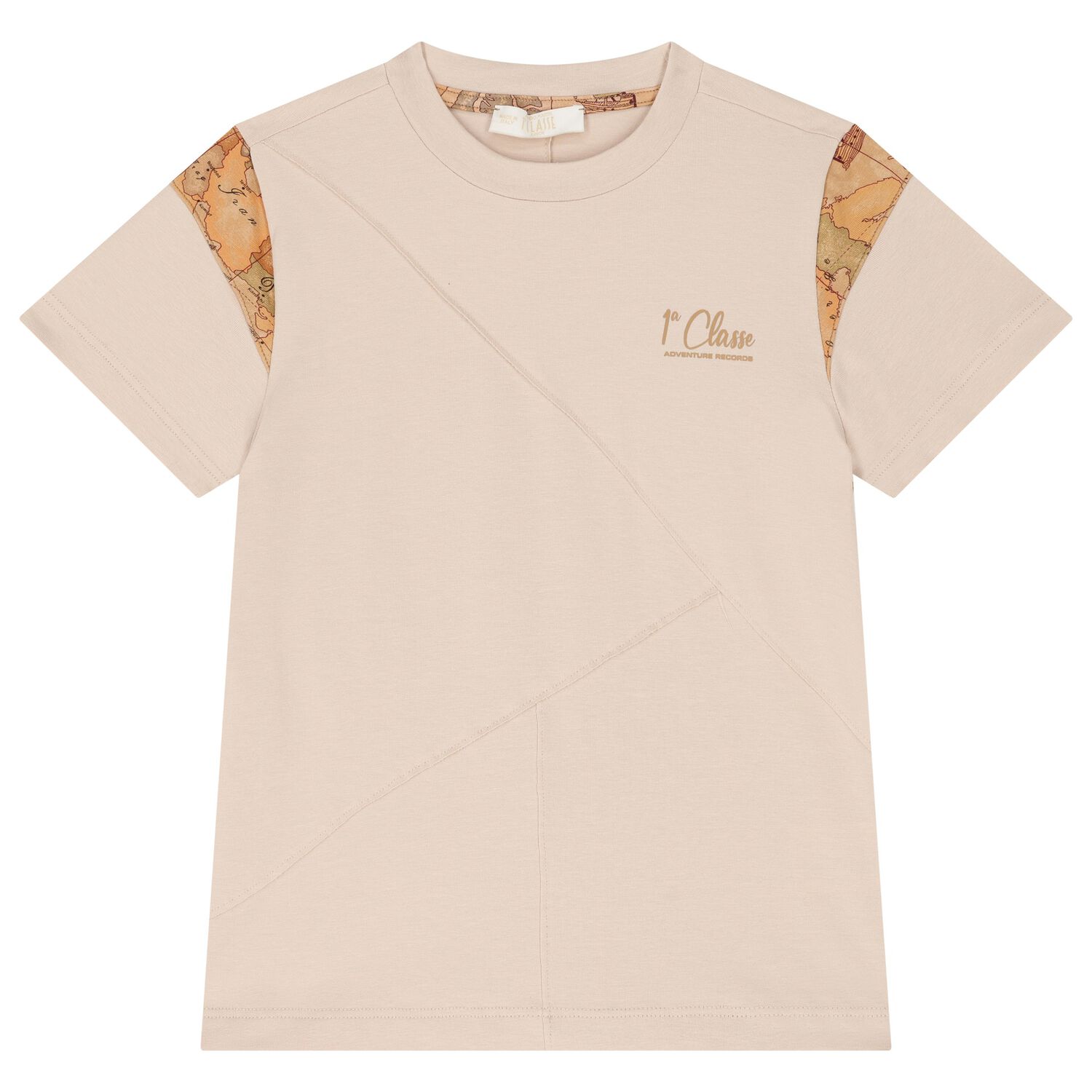 Boys Beige Logo T-Shirt, 2, hi-res image number null