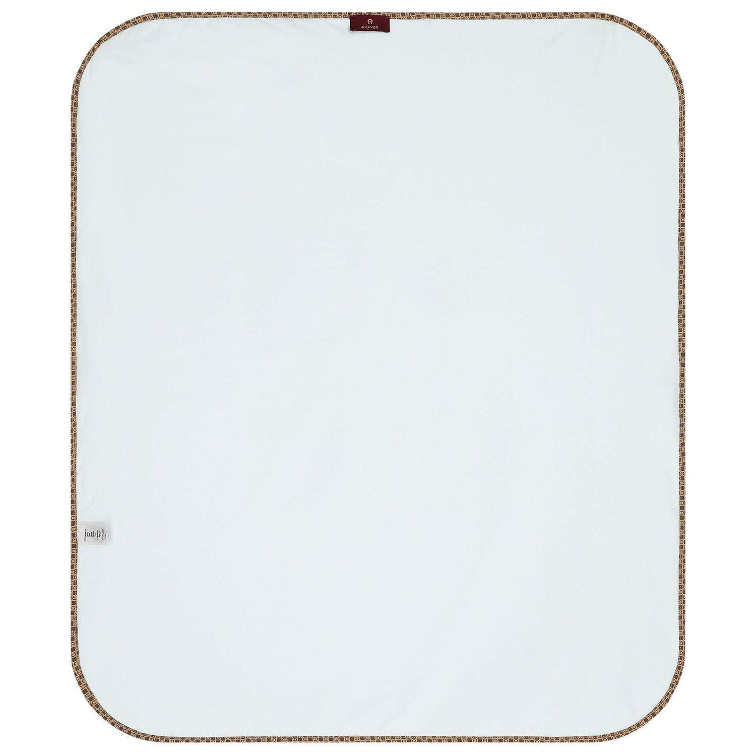 Baby Boys White & Blue Logo Blanket, 1, hi-res