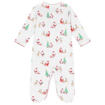 White Christmas Magic Babygrow