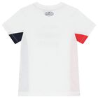 Boys White Logo T-Shirt, 1, hi-res