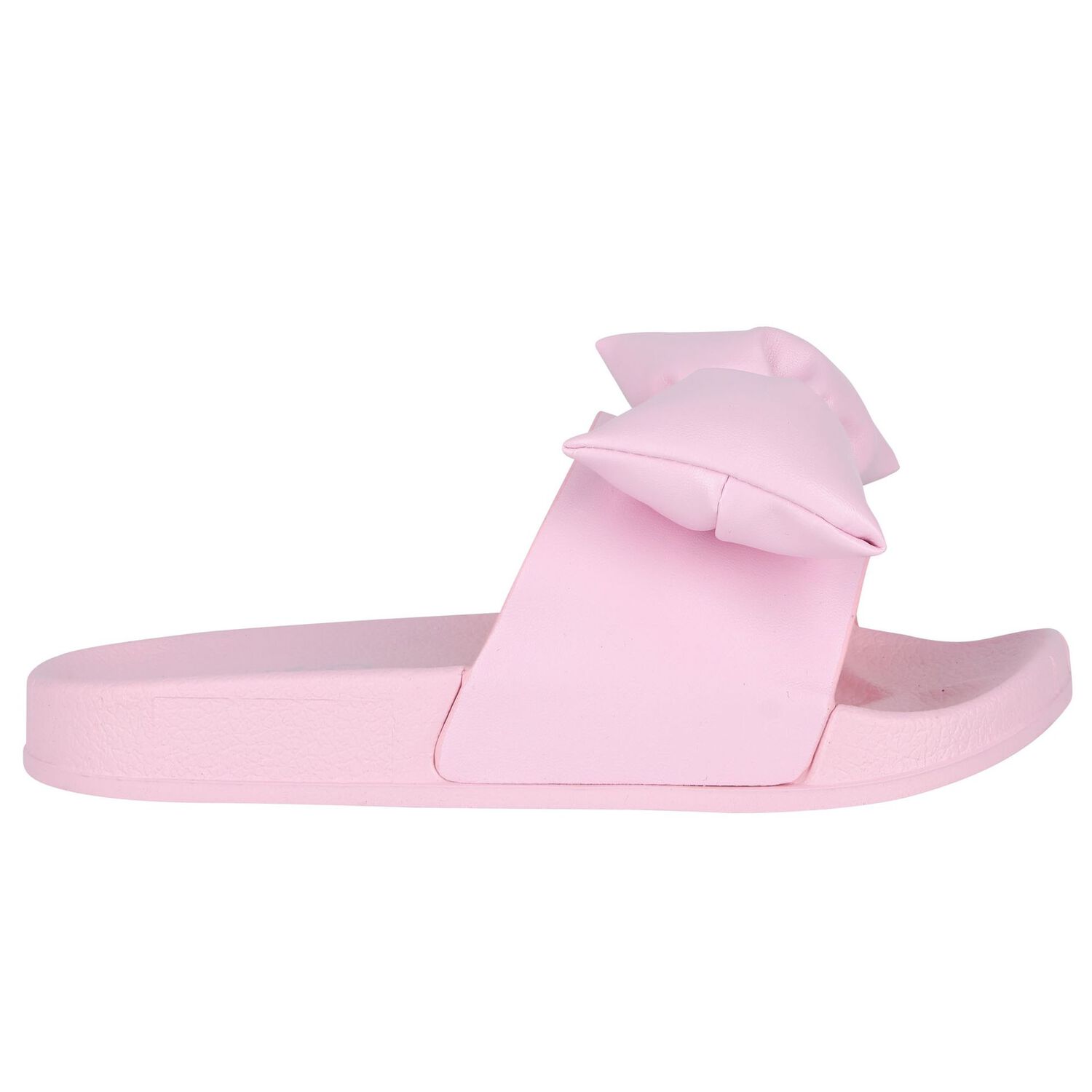 Girls Pink Bow Sliders, 1, hi-res image number null