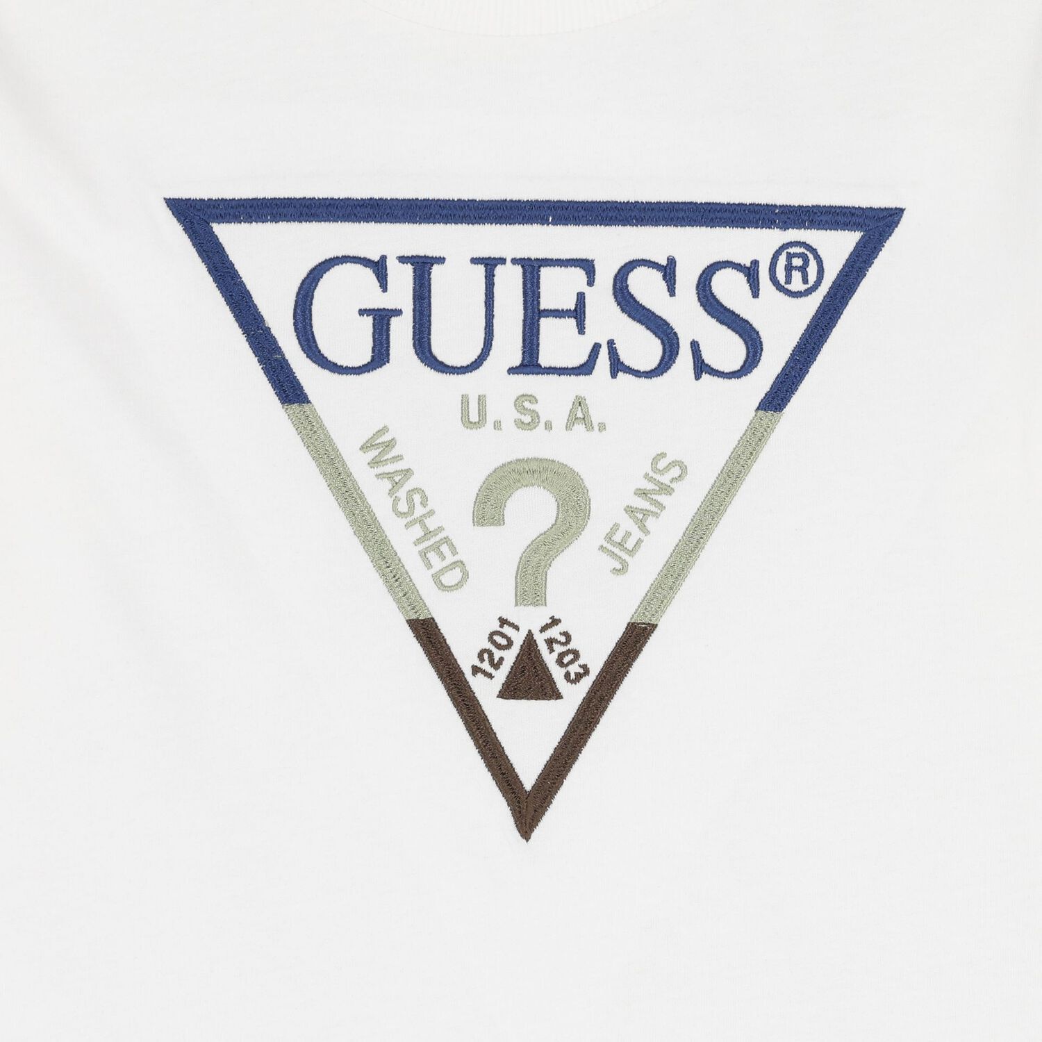 Boys White Logo Long Sleeve Top, 1, hi-res image number null