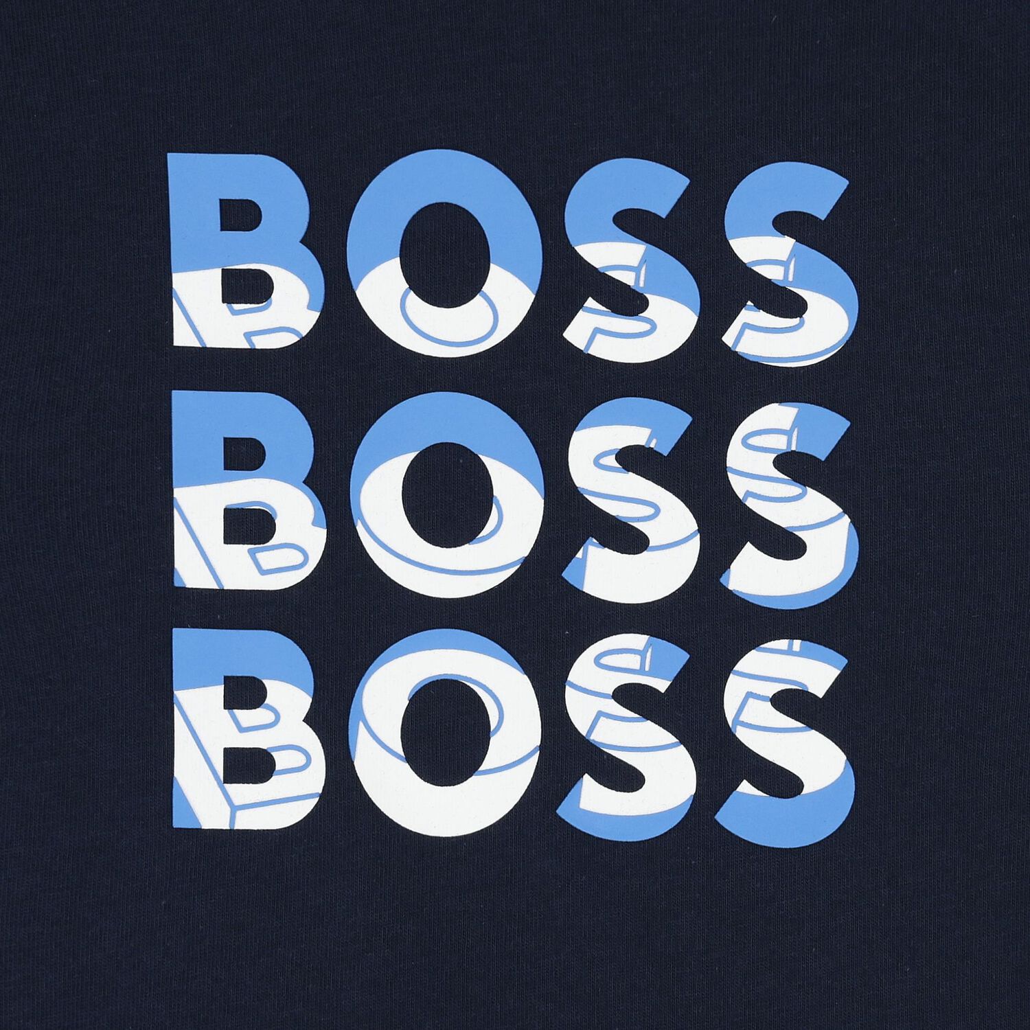 تيشيرت اولاد بالشعار باللون الكحلى, 2, hi-res