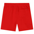 Boys Red Varsity Logo Shorts, 1, hi-res