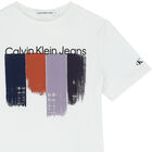 تيشيرت بالشعار باللون الأبيض للأولاد, 1, hi-res