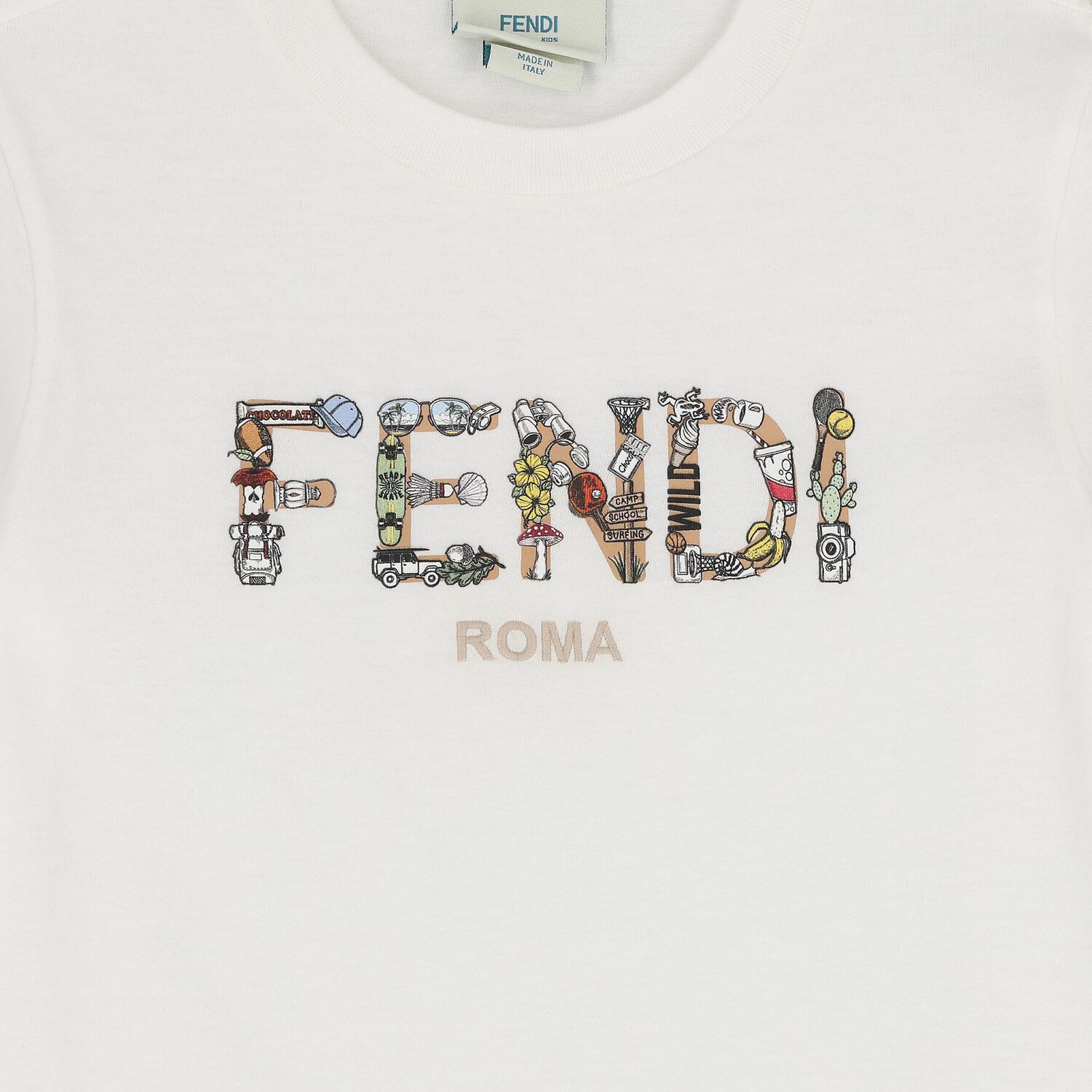 Boys White Logo T-Shirt, 1, hi-res