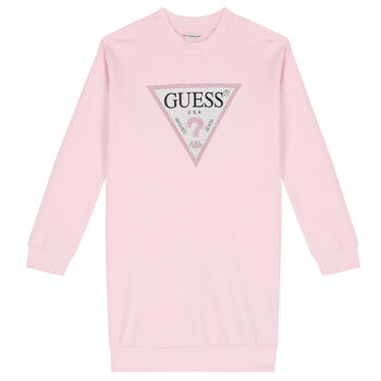 Girls Pink Logo Sweatshirt