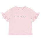 Younger Girls Pink Logo T-Shirt, 2, hi-res