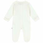 Ivory & Gold Logo Babygrow, 1, hi-res