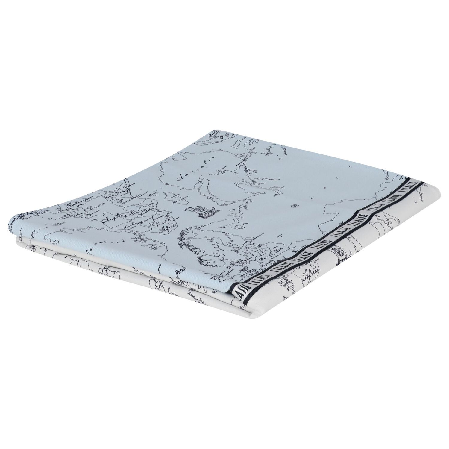 Baby Boys White, Blue & Navy Blue Geo Map Blanket, 1, hi-res