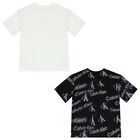 Boys Black & White T-Shirts ( 2-Pack ), 1, hi-res