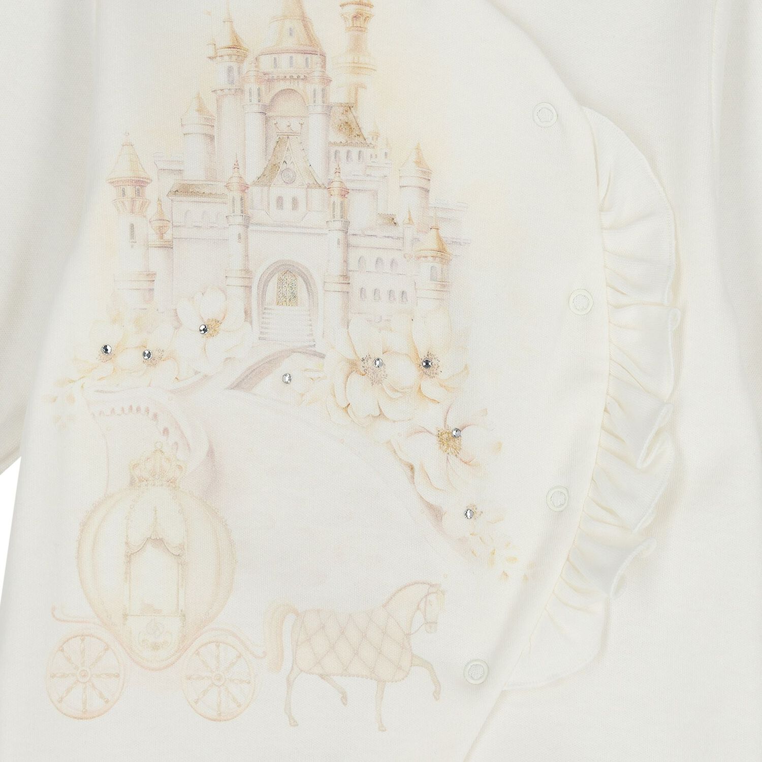 أفرول بنات مزين باللون العاجي, 1, hi-res