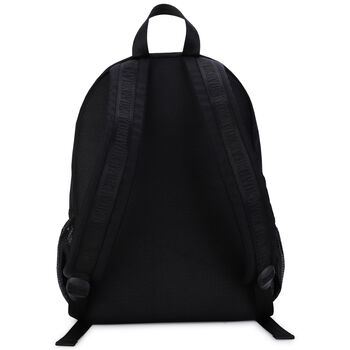 حقيبة ظهر بالشعار باللون الأسود للبنات 