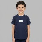 Boys Navy Blue Logo T-Shirt, 2, hi-res