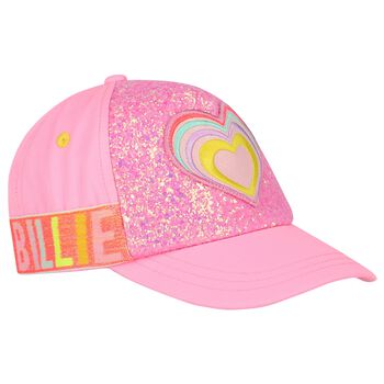 Girls Pink Glitter Cap