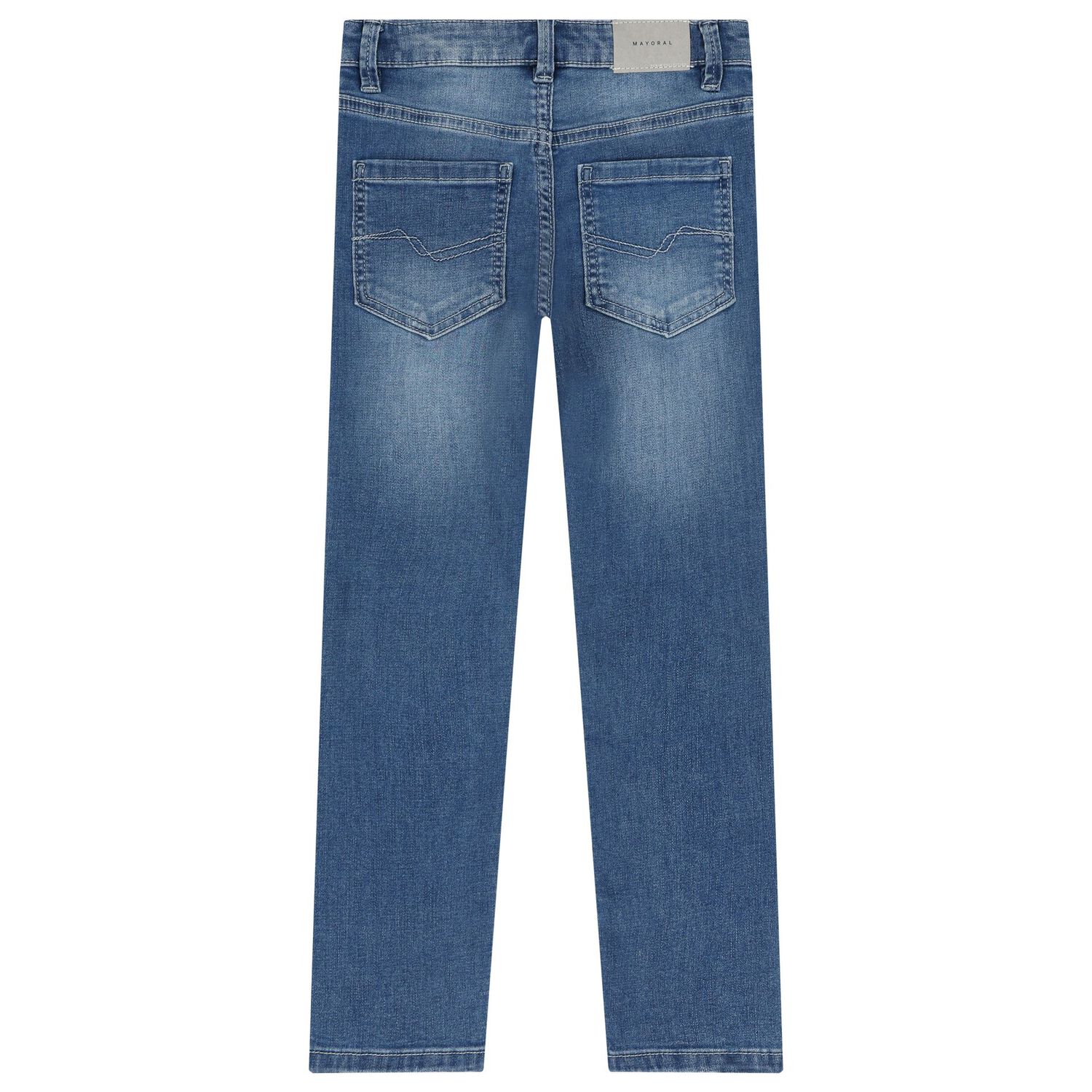 Boys Blue Logo Denim Jeans, 1, hi-res image number null