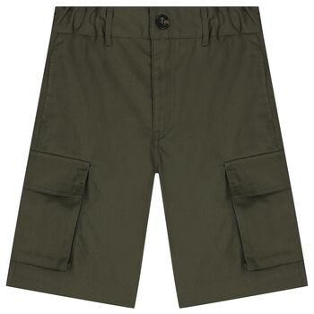 Boys Khaki Cargo Shorts