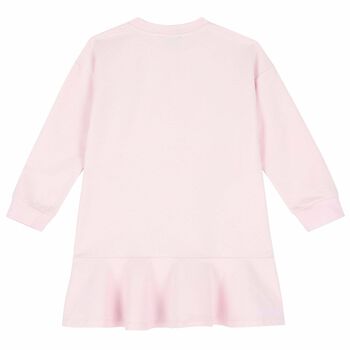 فستان سويت شيرت بالزهور باللون الوردى