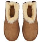 Girls Beige Ultra Mini Bailey Bow Boots, 2, hi-res
