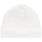 طقم بطانية عاجية مزخرفة بالزهور للبنات الصغار, 1, hi-res