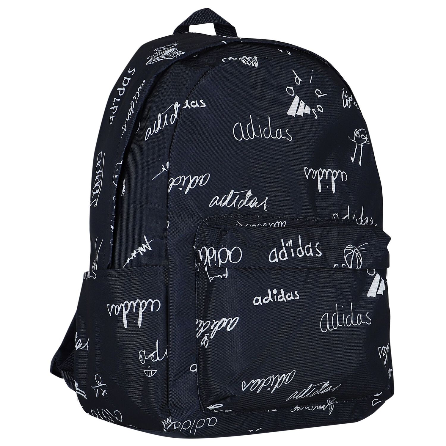 Navy Blue Logo Backpack, 1, hi-res