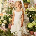 Girls White Sleeveless Top, 1, hi-res