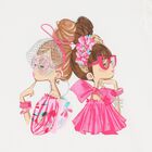 تيشيرت بنات بالشعار باللون الابيض, 1, hi-res