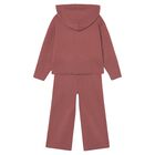 Girls Pink Knitted Trouser Set, 2, hi-res