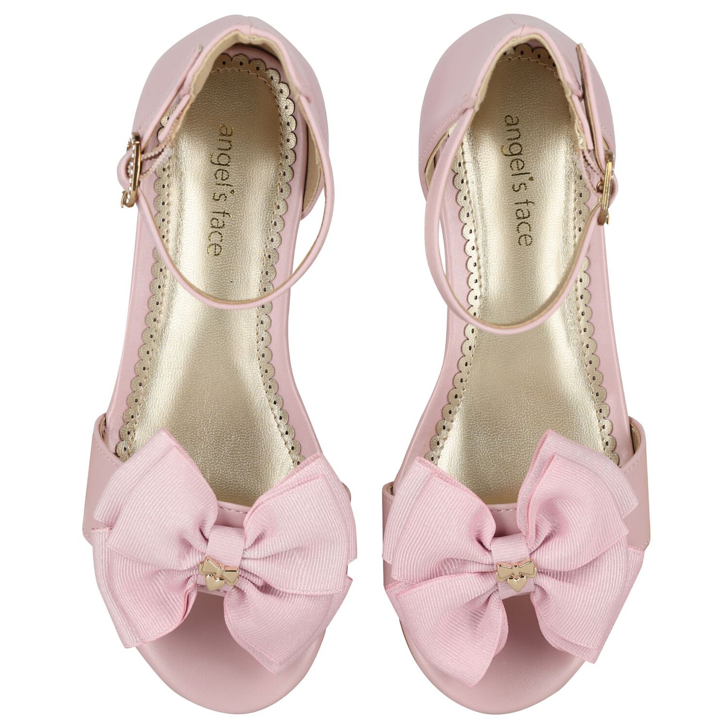 Girls Pink Bow Sandals, 2, hi-res