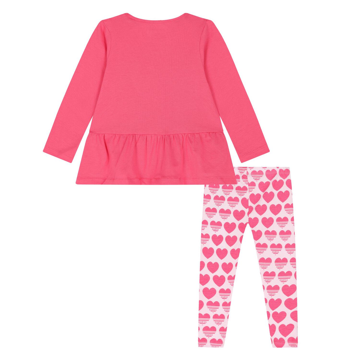 Younger Girls Pink Logo Leggings Set, 1, hi-res