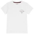 Boys White Logo T-Shirt, 1, hi-res