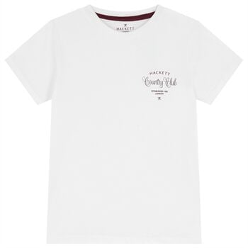 Boys White Logo T-Shirt