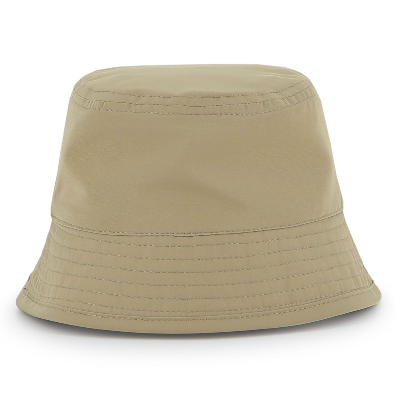 Baby Boys Beige & White Reversible Logo Hat , 2, hi-res