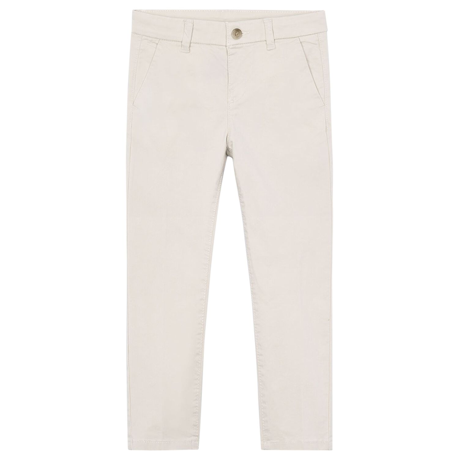 Boys Beige Chino Trousers, 2, hi-res image number null
