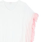 فستان الشاطئ باللون الابيض والوردى, 1, hi-res