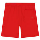 Boys Red Cotton Shorts, 4, hi-res