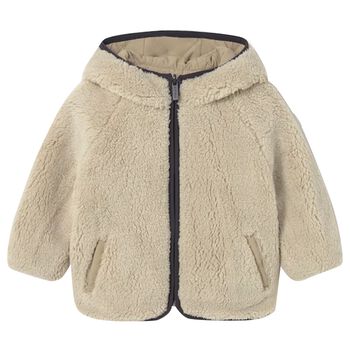 Beige Quilted & Fur Younger Reversible Coat