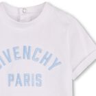 Younger Boys White Logo T-Shirt, 1, hi-res