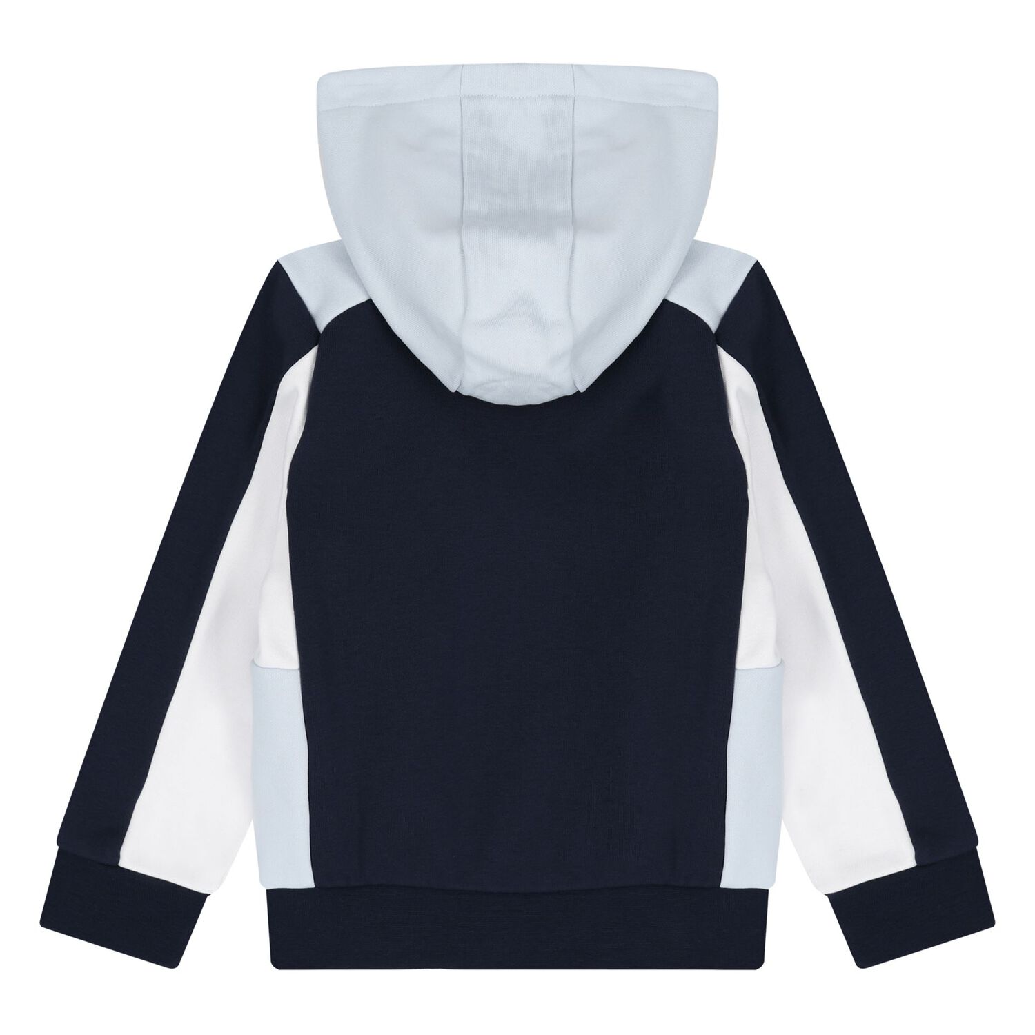 توب اولاد هودى بسحاب باللون الازرق والابيض والكحلى , 3, hi-res