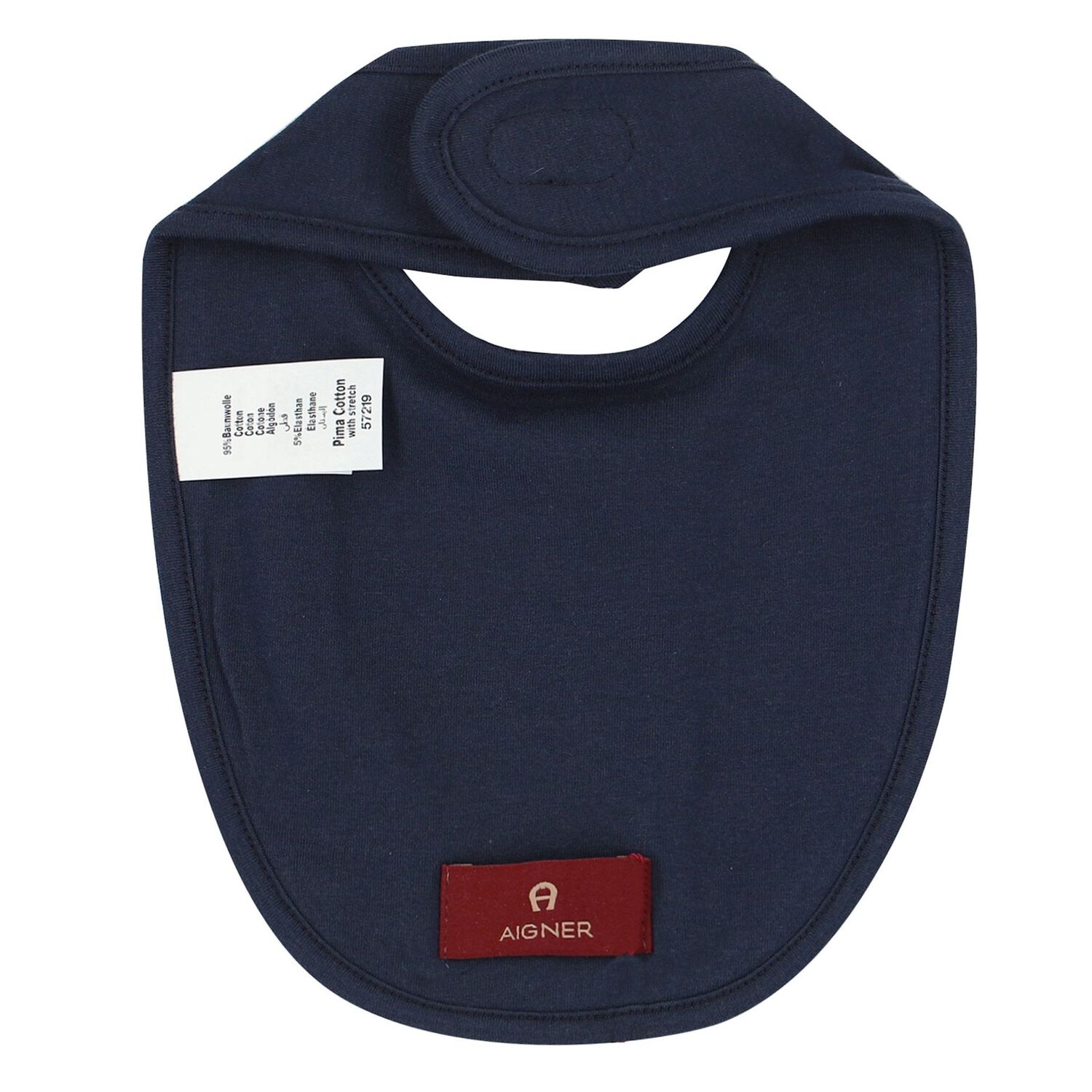 Baby Boys Navy Logo Bib, 1, hi-res image number null