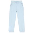 بدلة رياضية أولاد بالشعار باللون الأزرق, 1, hi-res