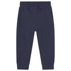 Younger Boys Navy Blue Joggers, 1, hi-res