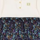 Girls Ivory Logo Dress, 1, hi-res