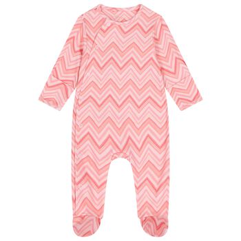My Little Pie Baby Girls Pink Zig Zag Babygrow, 6 Baby Girls Pink Zig Zag Babygrow
