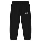Boys Black Logo Joggers, 1, hi-res