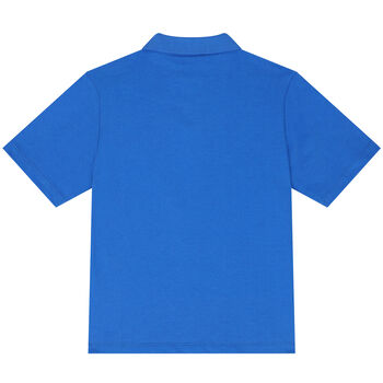 Boys Blue Logo Polo Shirt