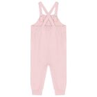 Baby Girls White & Pink Dungaree Gift Set, 1, hi-res
