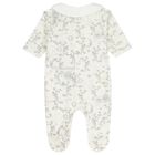 Ivory Star Velour Babygrow, 1, hi-res