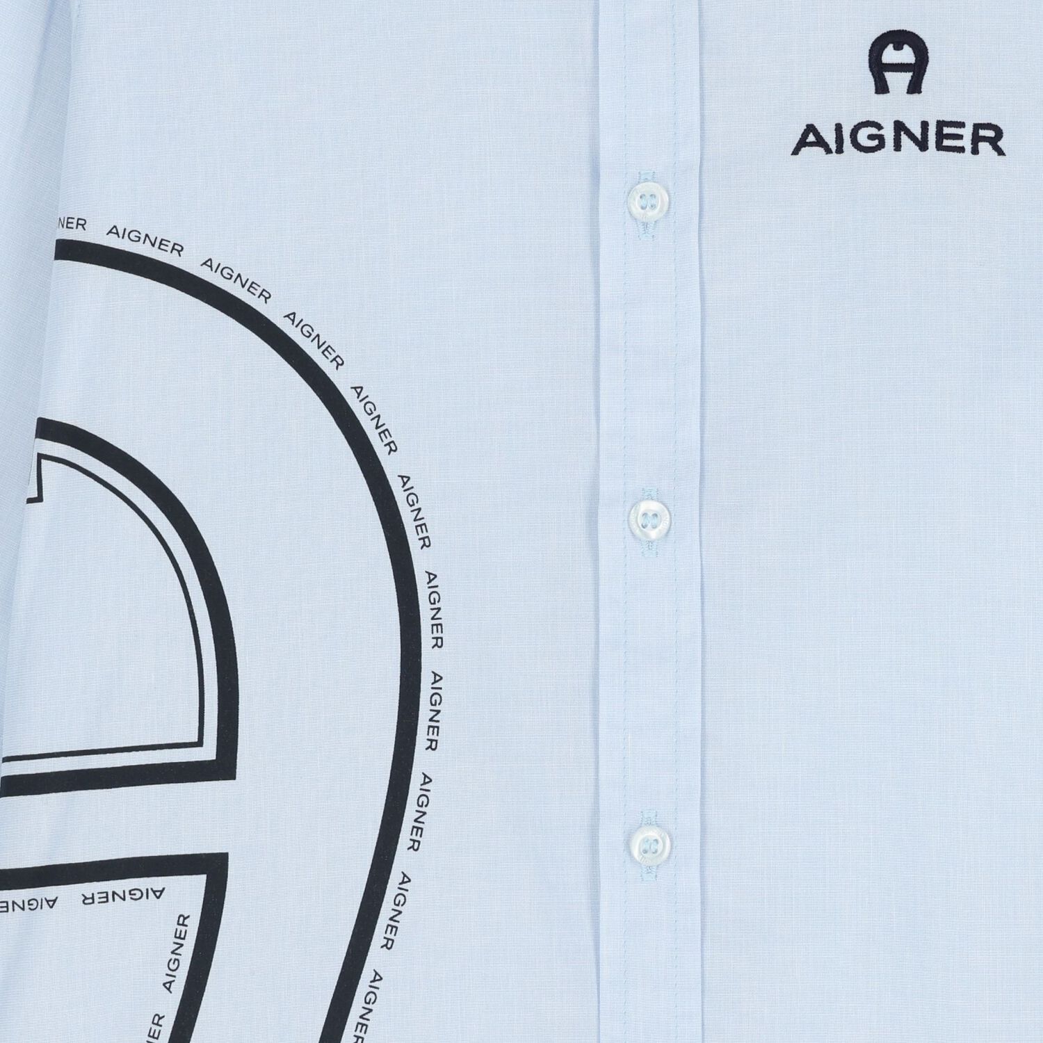 Boys Blue Logo Shirt, 1, hi-res